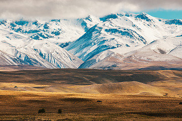 Image showing New Zealand scenic mountain landscape shot at Mount Cook Nationa