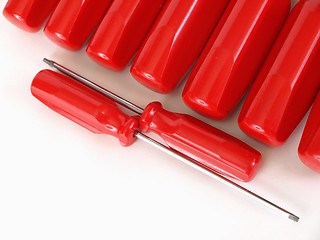 Image showing Red Screwdrivers