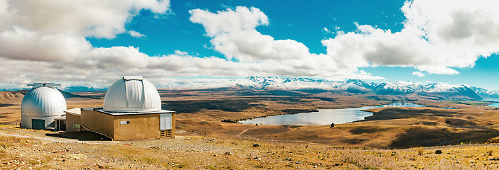 Image showing Mount John observatory at Lake Tekapo