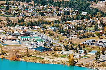 Image showing View of Lake Tekapo from Mount John, NZ