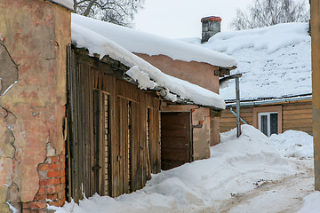 Image showing Winter in town