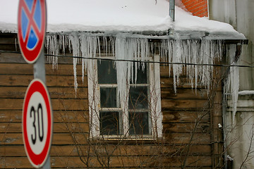 Image showing Winter in town