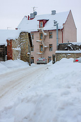 Image showing Winter in town