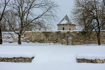 Image showing Winter in town