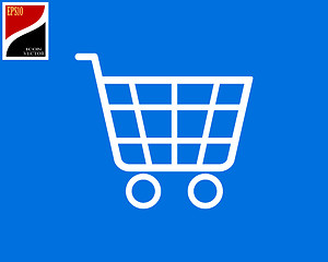Image showing supermarket shopping trolley
