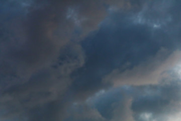 Image showing Background of sky with thunderclouds