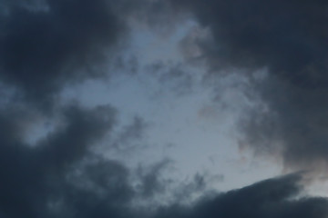 Image showing Background of sky with thunderclouds