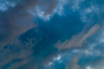 Image showing Background of sky with thunderclouds