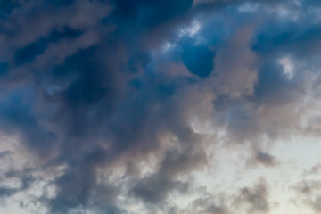 Image showing Background of sky with thunderclouds