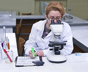 Image showing Female researcher