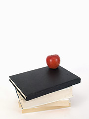 Image showing Apple and Books