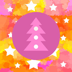 Image showing Christmas tree background 