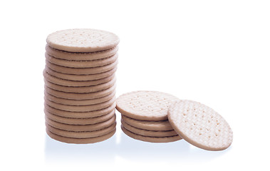 Image showing Stack of cookies isolated