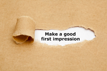 Image showing Make A Good First Impression