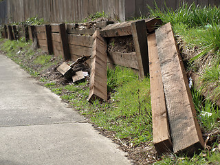 Image showing Fallen Wall