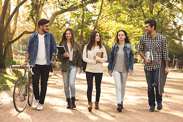 Image showing Students in the park