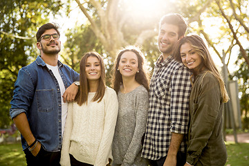 Image showing Friends at the park