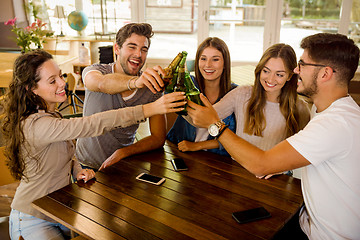 Image showing A toast to friendship 