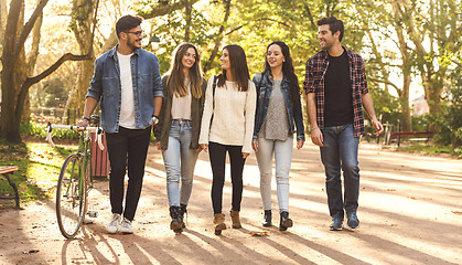 Image showing Students in the park