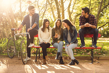 Image showing Students in the park