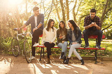 Image showing Students in the park