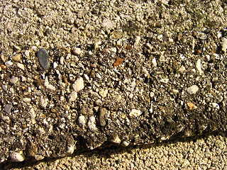 Image showing Close-up photo of cement