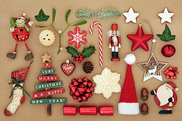 Image showing Old Fashioned Christmas Decorations