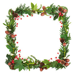 Image showing Natural Winter Square Wreath