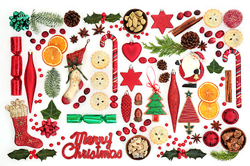 Image showing Christmas Festive Background  