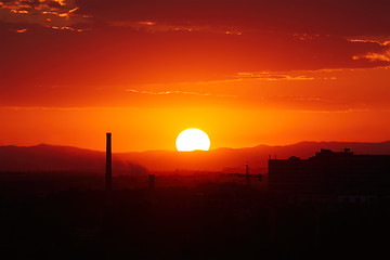 Image showing Sunset in Plovdiv