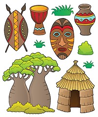 Image showing African thematics set 1