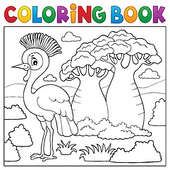 Image showing Coloring book African nature topic 5