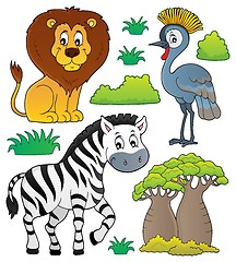 Image showing African nature theme set 3