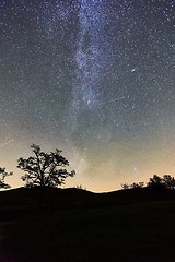 Image showing Starry sky landscape