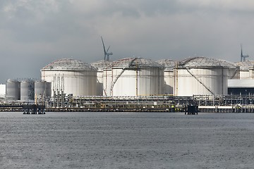 Image showing Oil Port Silos