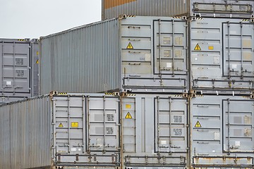 Image showing Stacked Refigerated Containers