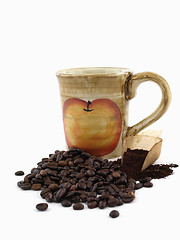 Image showing Whole and Ground Coffee