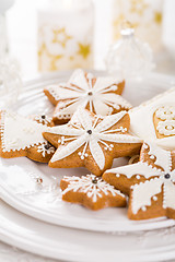 Image showing Traditional Gingerbread cookies for Christmas