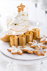 Image showing Traditional Gingerbread cookies for Christmas