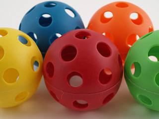 Image showing Colorful Plastic Toy Balls