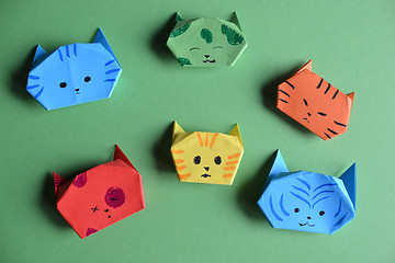 Image showing Paper cats