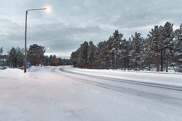 Image showing Snowy winter road