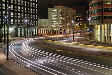 Image showing Urban night traffic