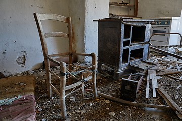 Image showing Abandoned house interior