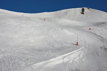 Image showing Skiing slopes in the ALps