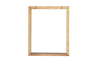 Image showing Simple, plain wooden frame