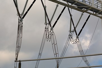 Image showing Electric lines above