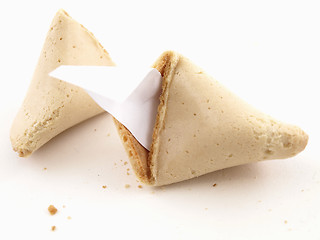 Image showing Broken Fortune Cookie