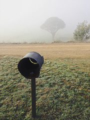 Image showing Foggy morning rural Australia