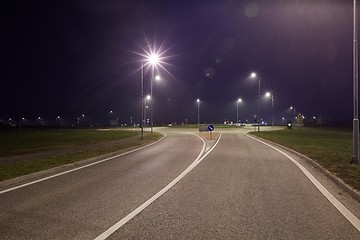 Image showing Road at night